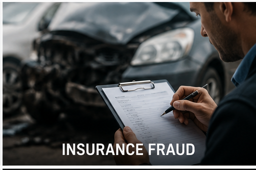 Florida insurance fraud investigator documenting a staged accident or exaggerated injury claim